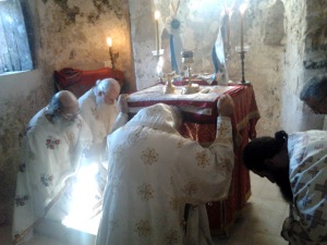 Consecration of a chapel founded in 1545, by Metropolitan Seraphim of Kythera and Antikythera